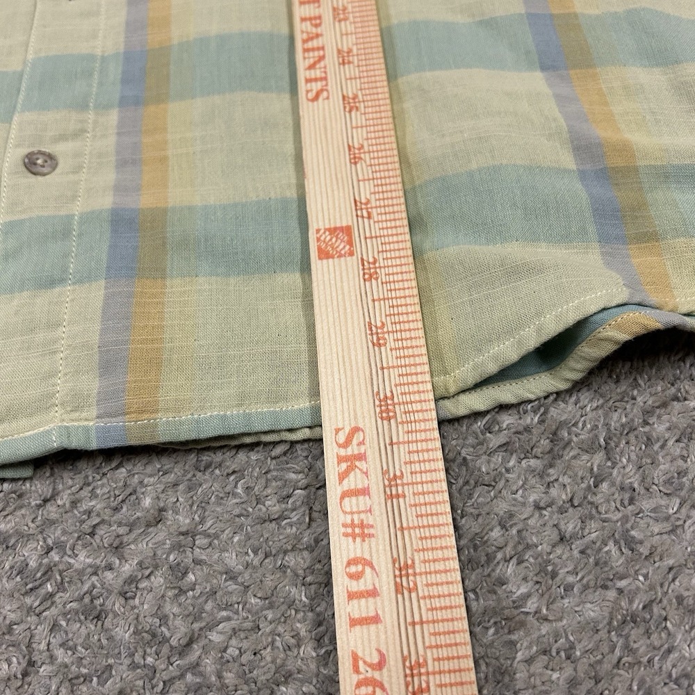 Carbon 2 Cobalt Shirt Men's XL Wildflower Plaid‎ Short Sleeve Button Up Colorful - Picture 4 of 8